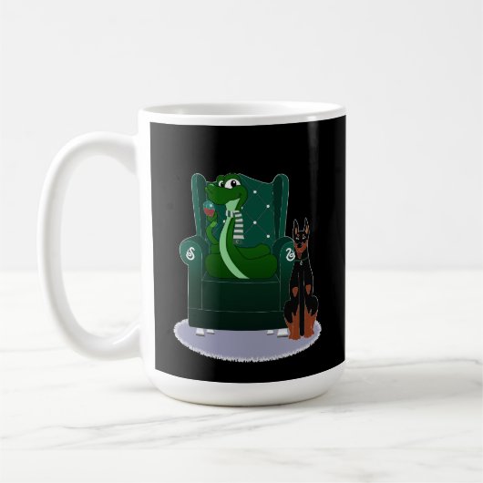 Snake en Dog Koffiemok (Links)