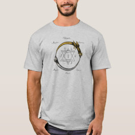Snake en Dragon Ouroboros T-shirt