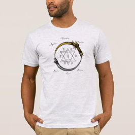 Snake en Dragon Ouroboros T-shirt