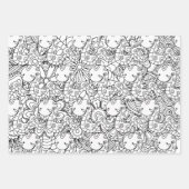 Snake en Floral Botanische kleurstoffen Inpakpapier Vel (Voorkant)