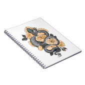 Snake en gele rozen notitieboek (Rechterzijde)