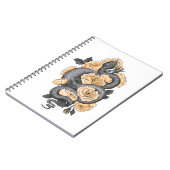 Snake en gele rozen notitieboek (Linkerzijde)