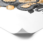 Snake en gele rozen poster (Hoek)