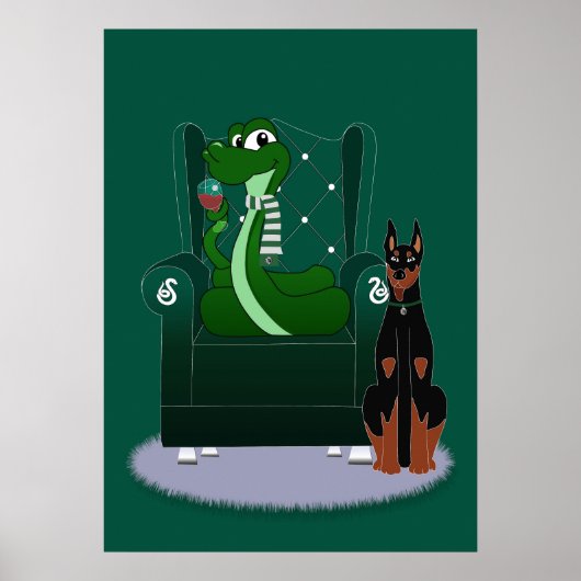 Snake en hond poster (Voorkant)