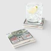 Snake en Jake's, kerstclub Stenen Onderzetter (Zijkant)