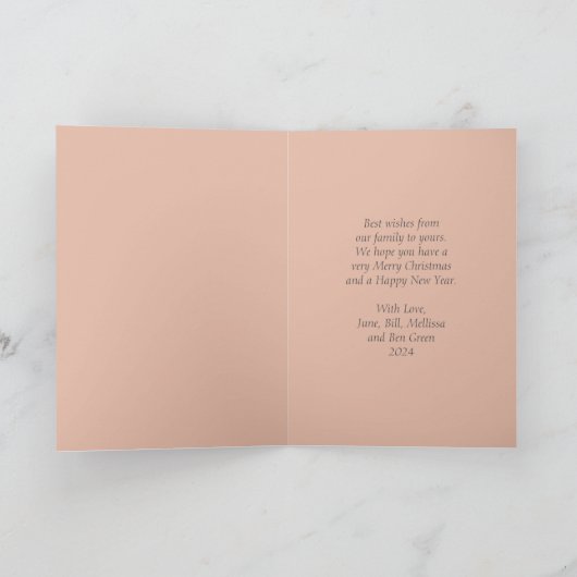 Snake en Poinsettia Kaart (Binnen)