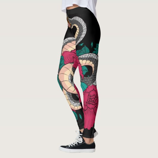 Snake en Red Rose Leggings (Links)