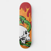 Snake en schedel Grafisch Persoonlijk Skateboard (Voorkant)