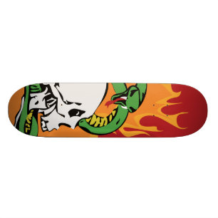 Snake en schedel Grafisch Persoonlijk Skateboard