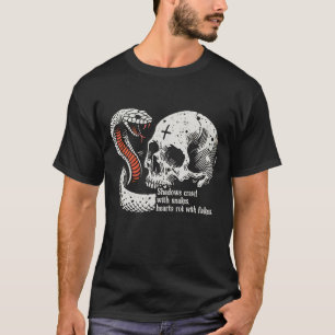 Snake en schedel t-shirt