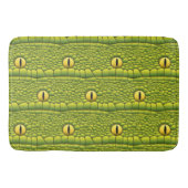 Snake Eyes Pattern - Abstract groen reptiel Badmat (Voorkant)