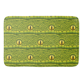 Snake Eyes Pattern - Abstract groen reptiel Badmat