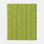 Snake Eyes Pattern - Abstract groen reptiel Fleece Deken (Voorkant)