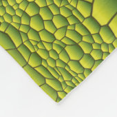 Snake Eyes Pattern - Abstract groen reptiel Fleece Deken (Hoek)