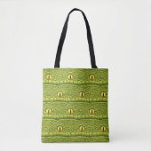 Snake Eyes Pattern - Abstract groen reptiel Tote Bag (Voorkant)