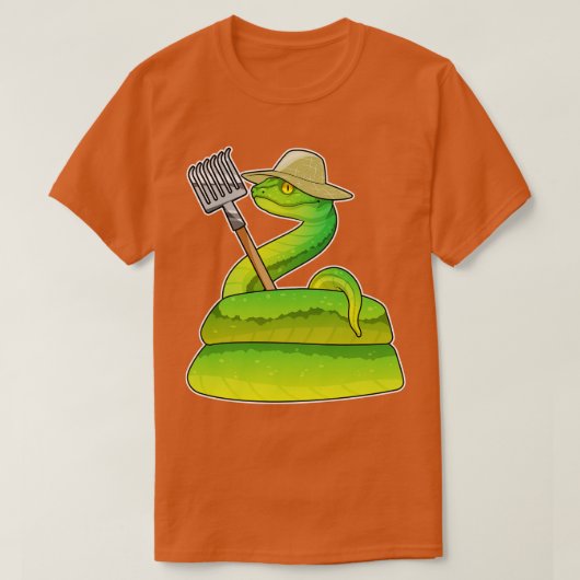 Snake Farmer Rake T-shirt (Design voorkant)