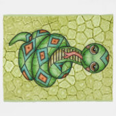 Snake Fleece Deken (Voorkant (Horizontaal))