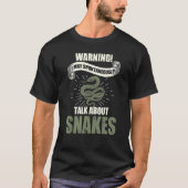 Snake Funny Snake Lover Herpetology Herpetoloog T-shirt (Voorkant)