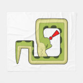 Snake Game Fleece Deken (Voorkant (Horizontaal))