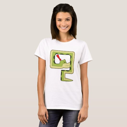 Snake Game T-shirt (Voorkant volledig)