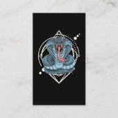 Snake Geometric Native American Reptile Lover Visitekaartje (Voorkant)