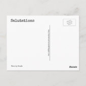 Snake gezegde Sssalutaties Briefkaart (Achterkant)