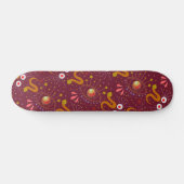 Snake Goddess diep rood Persoonlijk Skateboard (Horizontaal)