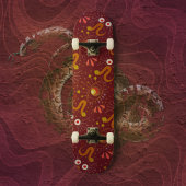 Snake Goddess diep rood Persoonlijk Skateboard