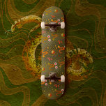 Snake Goddess green Persoonlijk Skateboard<br><div class="desc">Esoterische slang en oogvormgeving in groen</div>