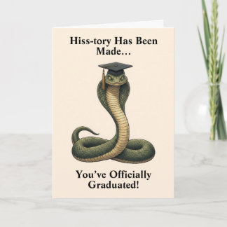Snake Graduation Card Kaart