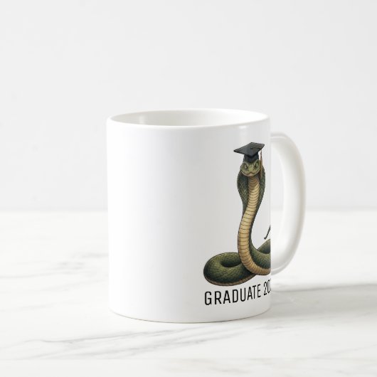 Snake Graduation Personalized Koffiemok (Voorkant rechts)