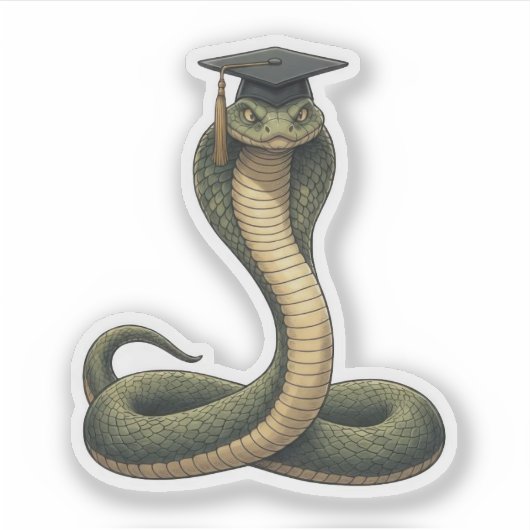 Snake Graduation Sticker (Voorkant)