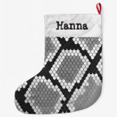 Snake Grey en Light Grey Grote Kerstsok (Achterkant)