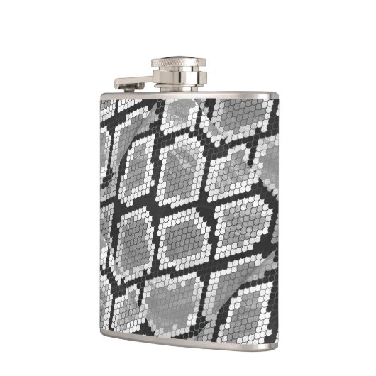 Snake Grey en Light Grey Print Heupfles (Links)