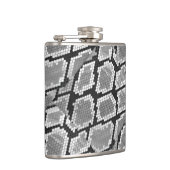 Snake Grey en Light Grey Print Heupfles (Rechts)