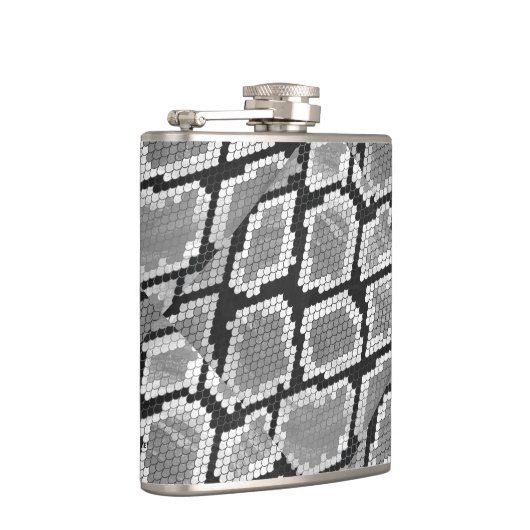 Snake Grey en Light Grey Print Heupfles (Rechts)