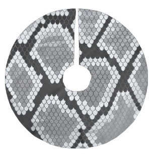 Snake Grey en Light Grey Print Kerstboom Rok