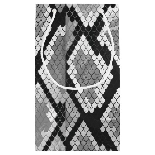 Snake Grey en Light Grey Print Klein Cadeauzakje (Achterkant)