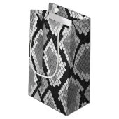 Snake Grey en Light Grey Print Klein Cadeauzakje (Achterkant Gekanteld)