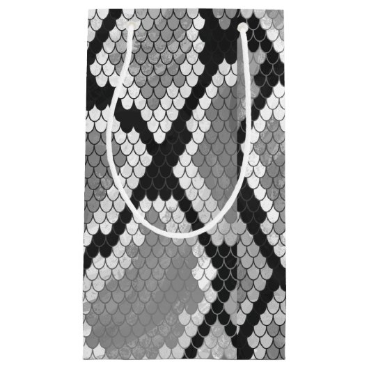 Snake Grey en Light Grey Print Klein Cadeauzakje (Voorkant)