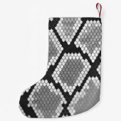 Snake Grey en Light Grey Print Kleine Kerstsok (Achterkant)