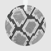 Snake Grey en Light Grey Print Ornament (achterkant)
