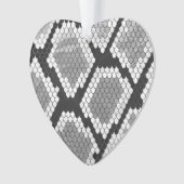 Snake Grey en Light Grey Print Ornament (voorkant)