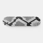 Snake Grey en Light Grey Print Skateboard (Horizontaal)