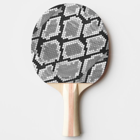 Snake Grey en Light Grey Print Tafeltennisbatje (Voorkant)