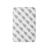 Snake Grey en Light Grey Silhouette Badmat (Voorkant Verticaal)