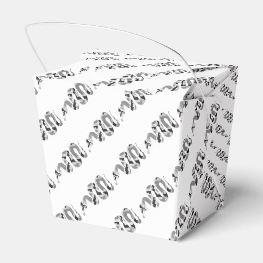 Snake Grey en Light Grey Silhouette Bedankdoosjes (Achterkant)