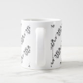 Snake Grey en Light Grey Silhouette Grote Koffiekop (Achterkant)