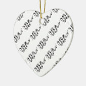 Snake Grey en Light Grey Silhouette Keramisch Ornament (Links)