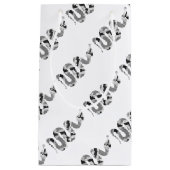 Snake Grey en Light Grey Silhouette Klein Cadeauzakje (Voorkant)